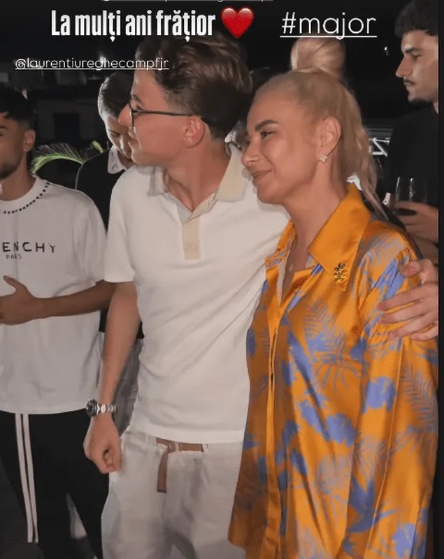 Anamaria Prodan si Bebeto la petrecerea de majorat